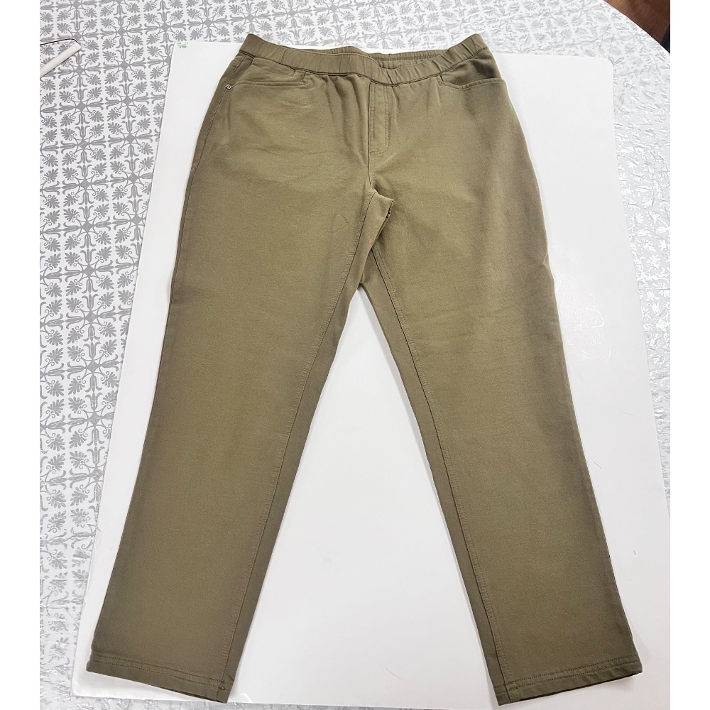 d&CO Elastic Waist Casual Pants Olive Green Women Size‎ 16